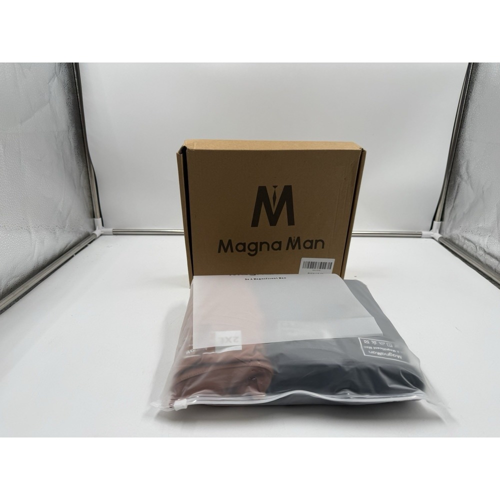 Magnaman Mens 3 Pack Short Sleeve Crew Neck T Shirt Solid Color Casual XXL